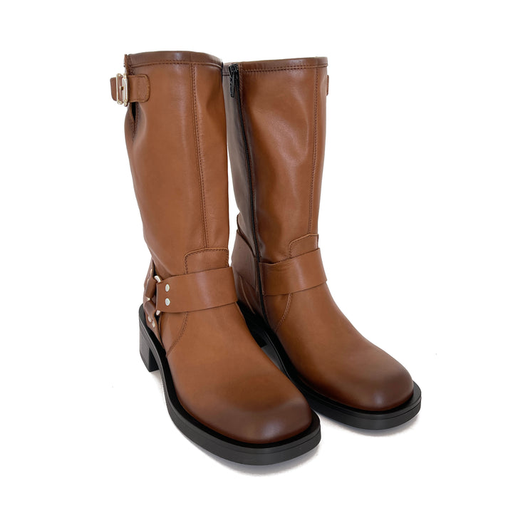 BOTA MOTERA CANELA MUJER - Luis Gonzalo 1966
