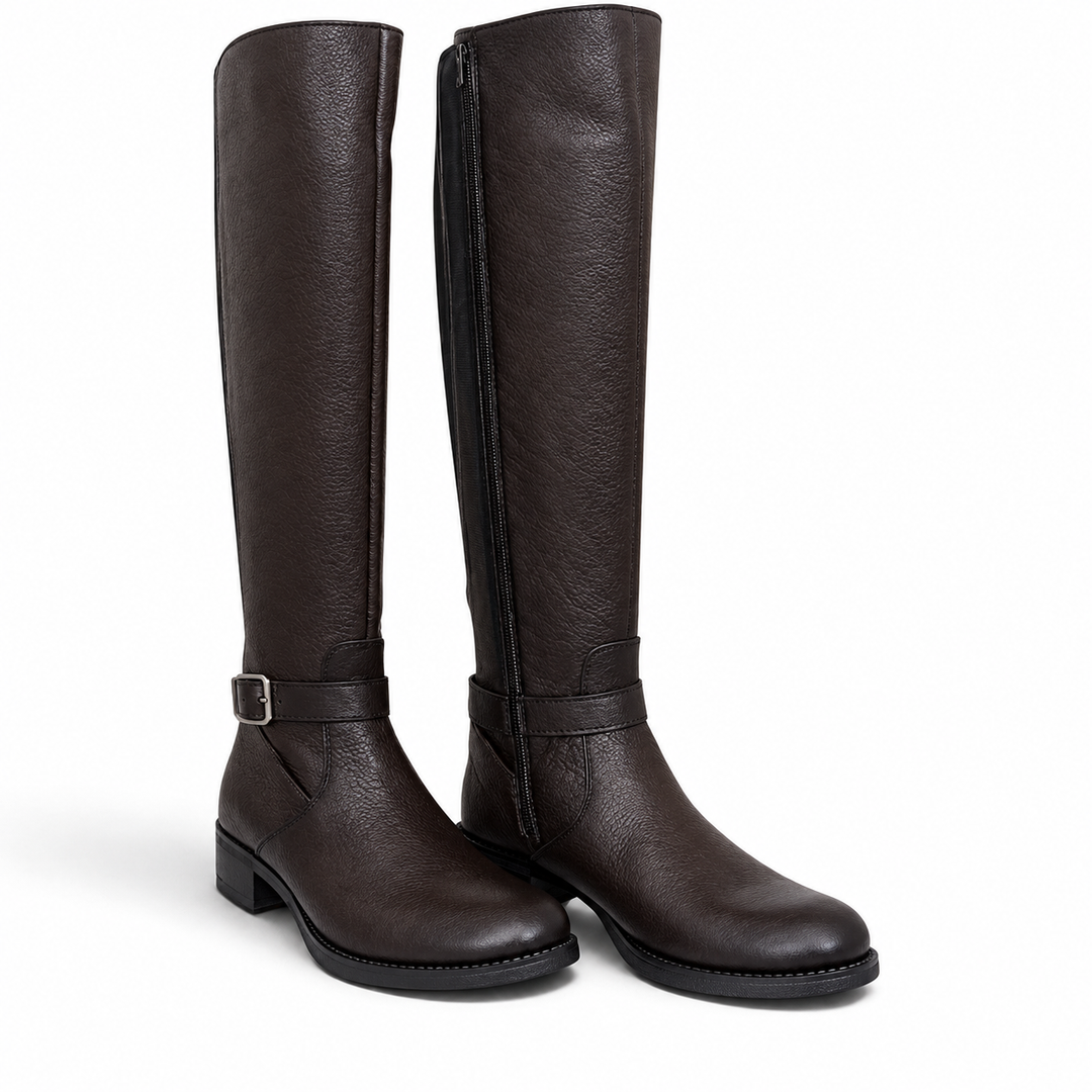 WOMEN'S DARK LEATHER BOOT