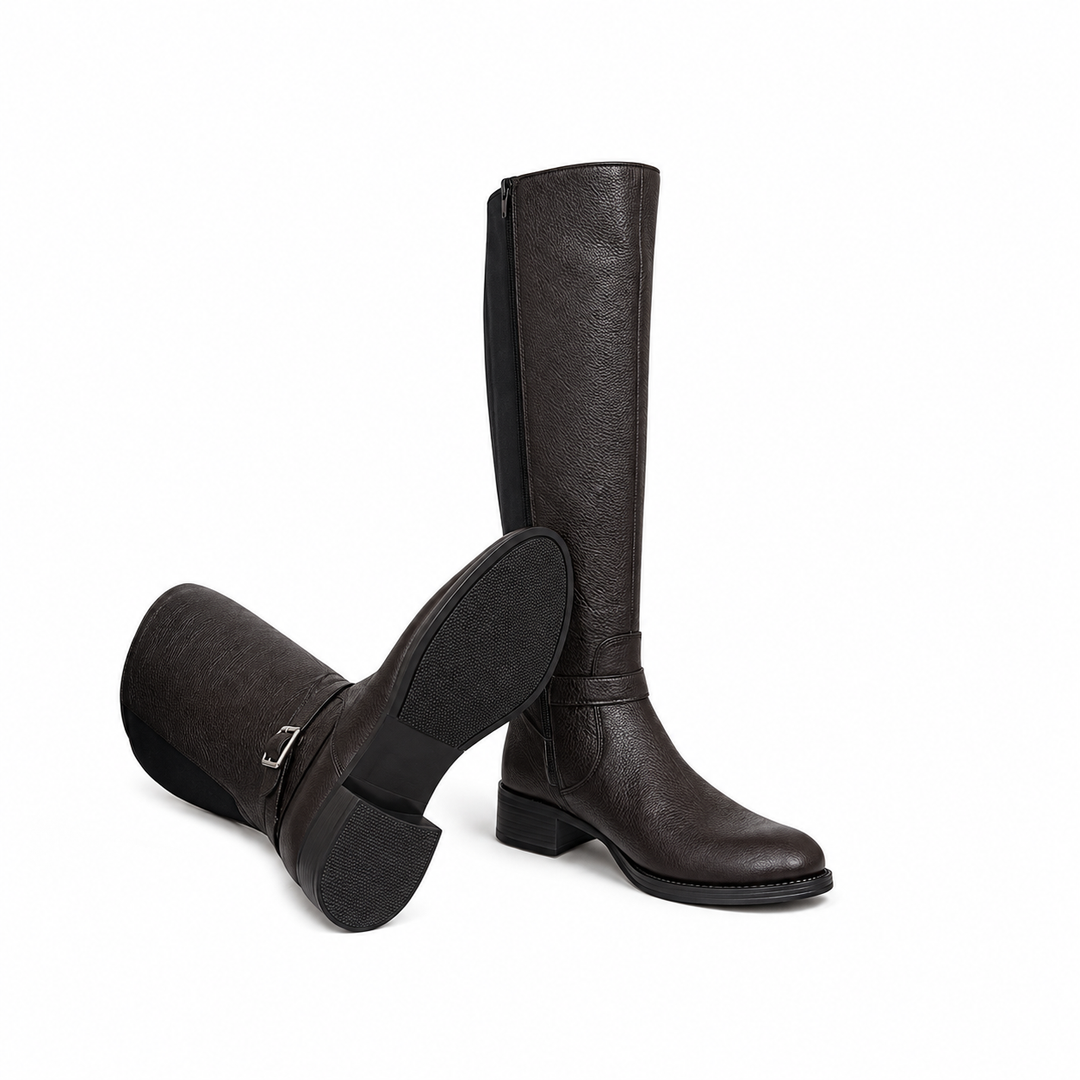 WOMEN'S DARK LEATHER BOOT
