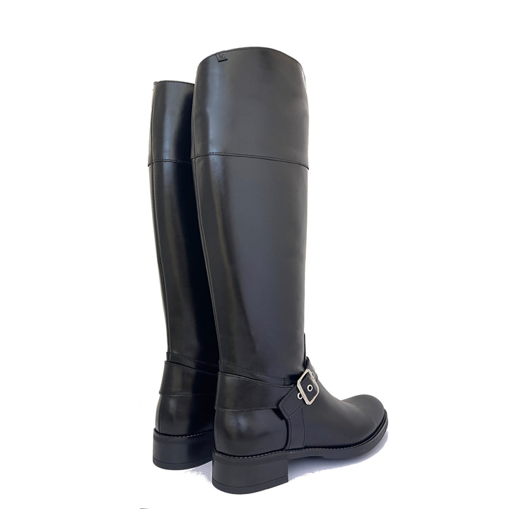 WOMEN'S DARK LEATHER BOOT