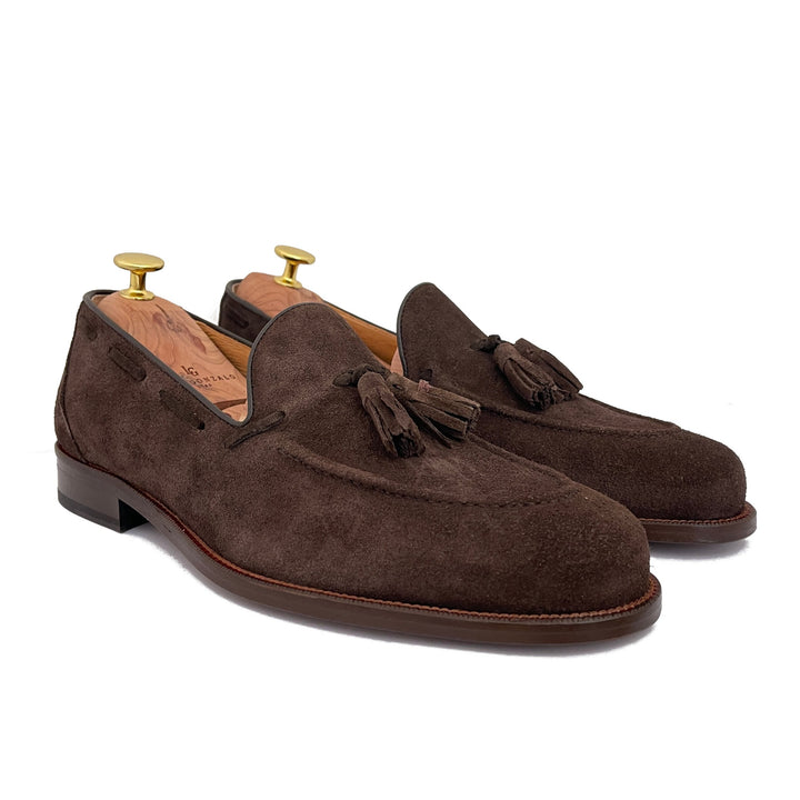 MEN'S BLACK MOCCASIN WITH TASSELS