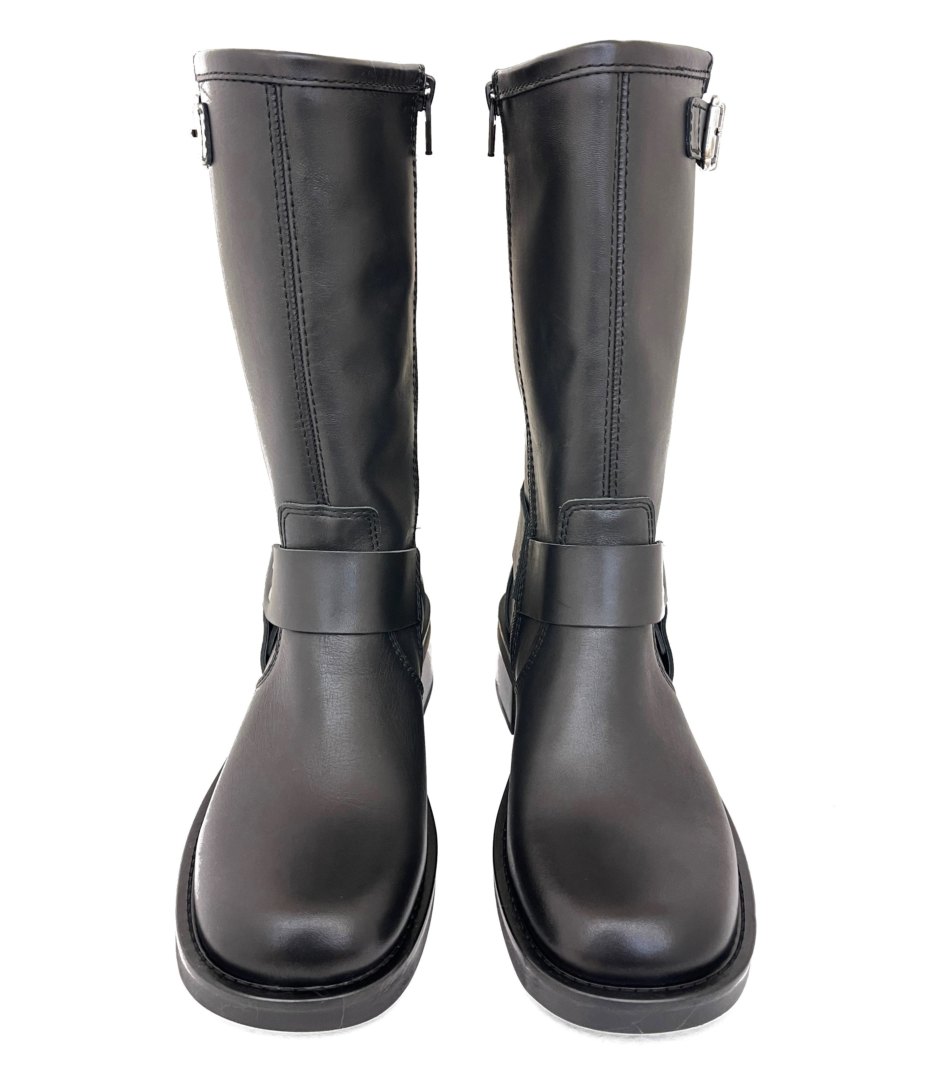 Botas shops moteras piel mujer