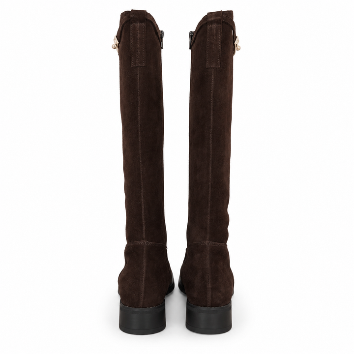 WOMEN'S DARK LEATHER BOOT
