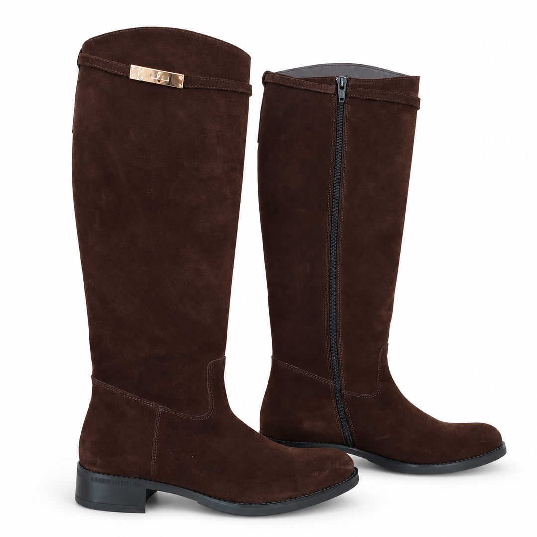 WOMEN'S DARK LEATHER BOOT