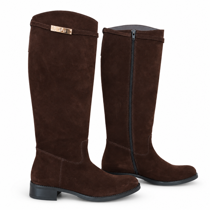 WOMEN'S DARK LEATHER BOOT