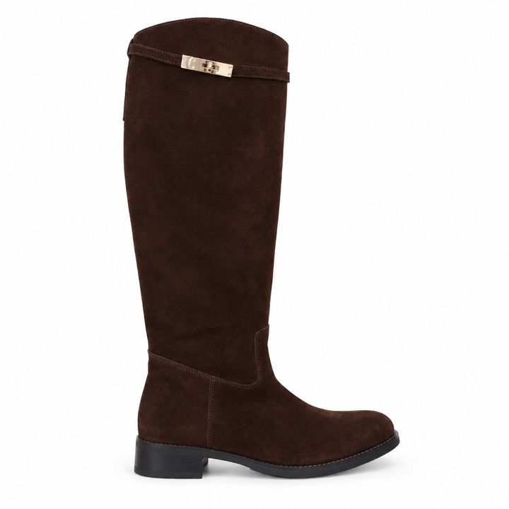 WOMEN'S DARK LEATHER BOOT
