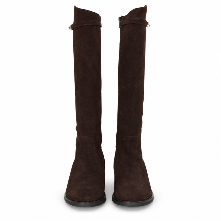 WOMEN'S DARK LEATHER BOOT
