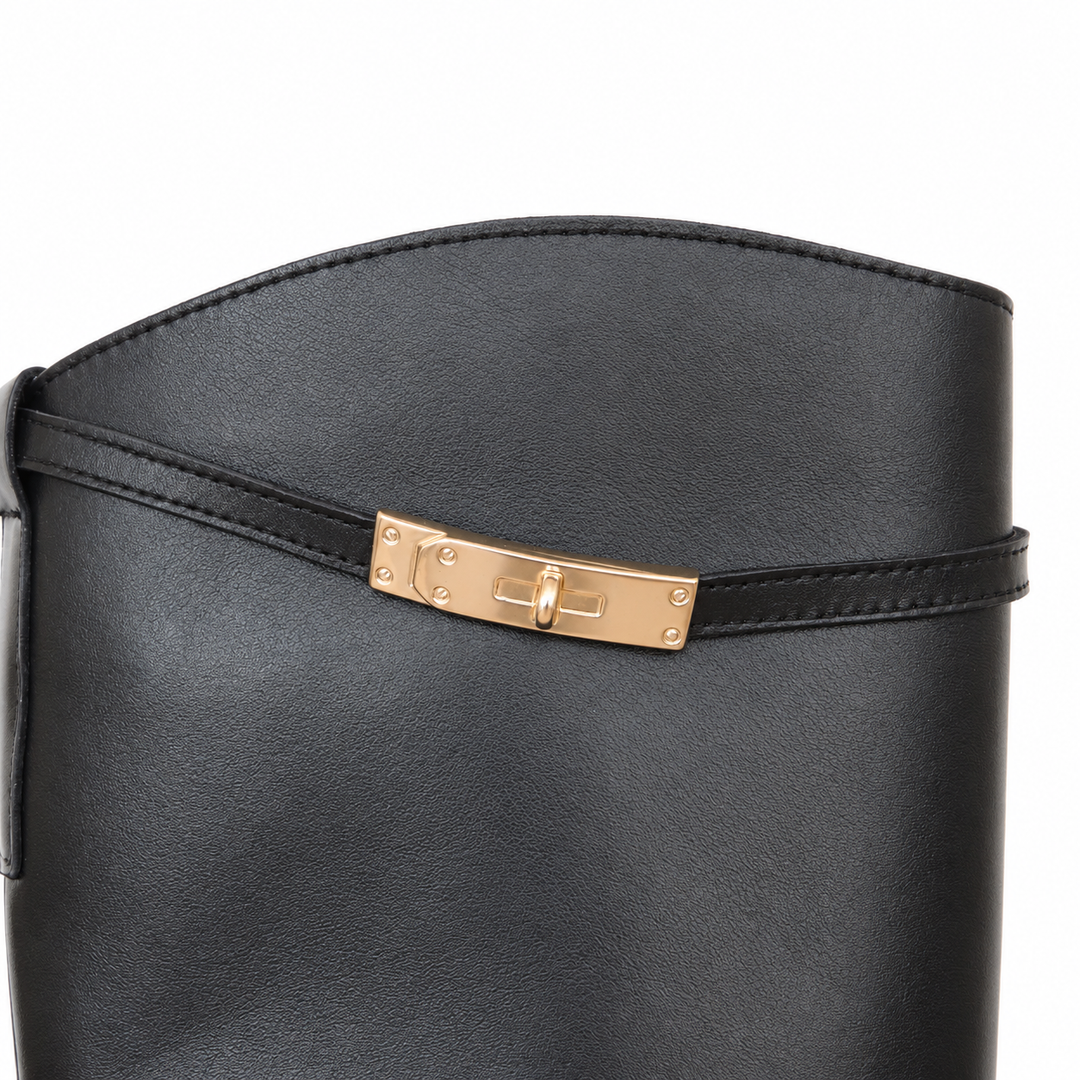 WOMEN'S DARK LEATHER BOOT