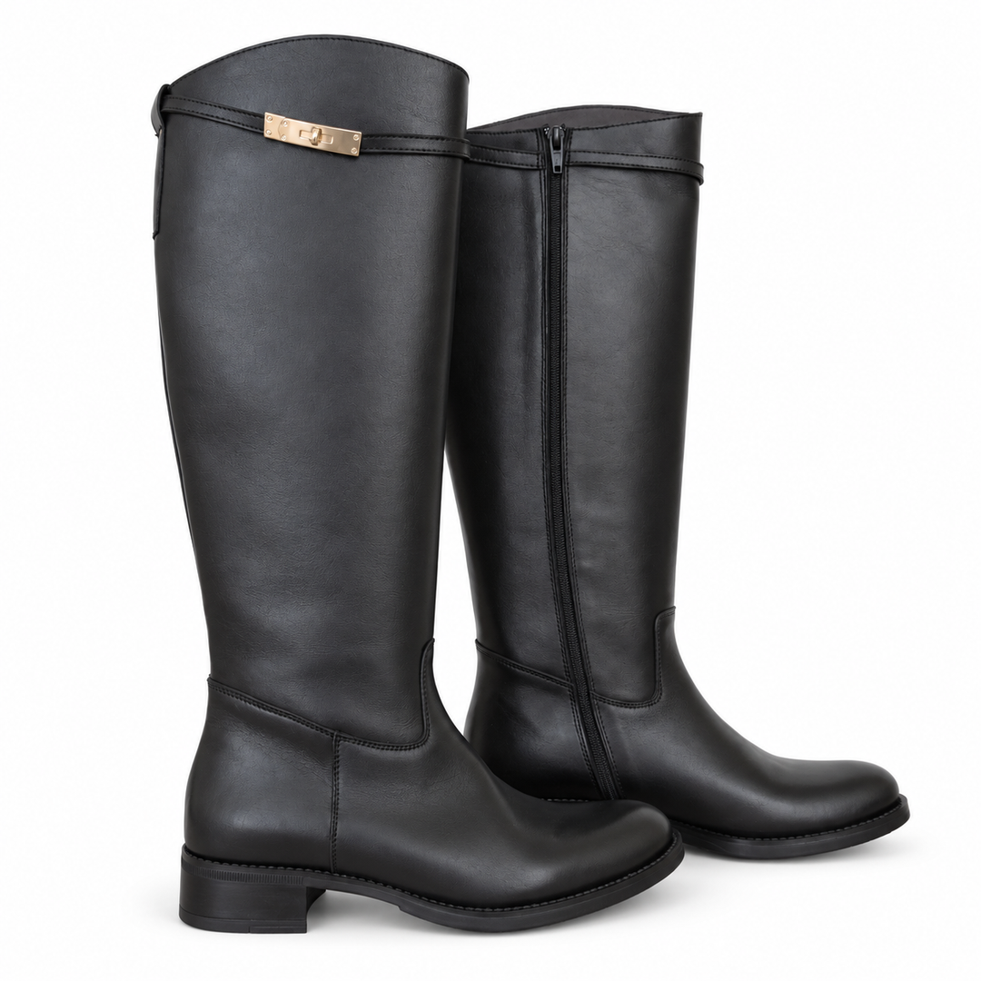 WOMEN'S DARK LEATHER BOOT